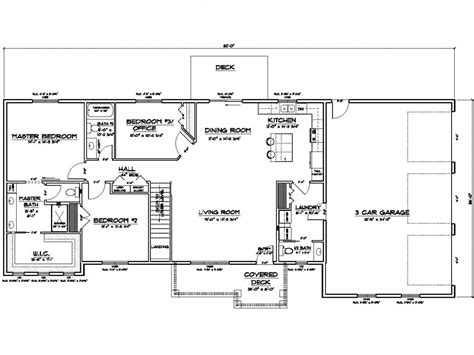 00 1639 sq ft 1 story 3 bed 52' wide 2 bath 81' 8" deep <b>Plan</b> 1074-4 from $1195. . 40x60 barndominium floor plans